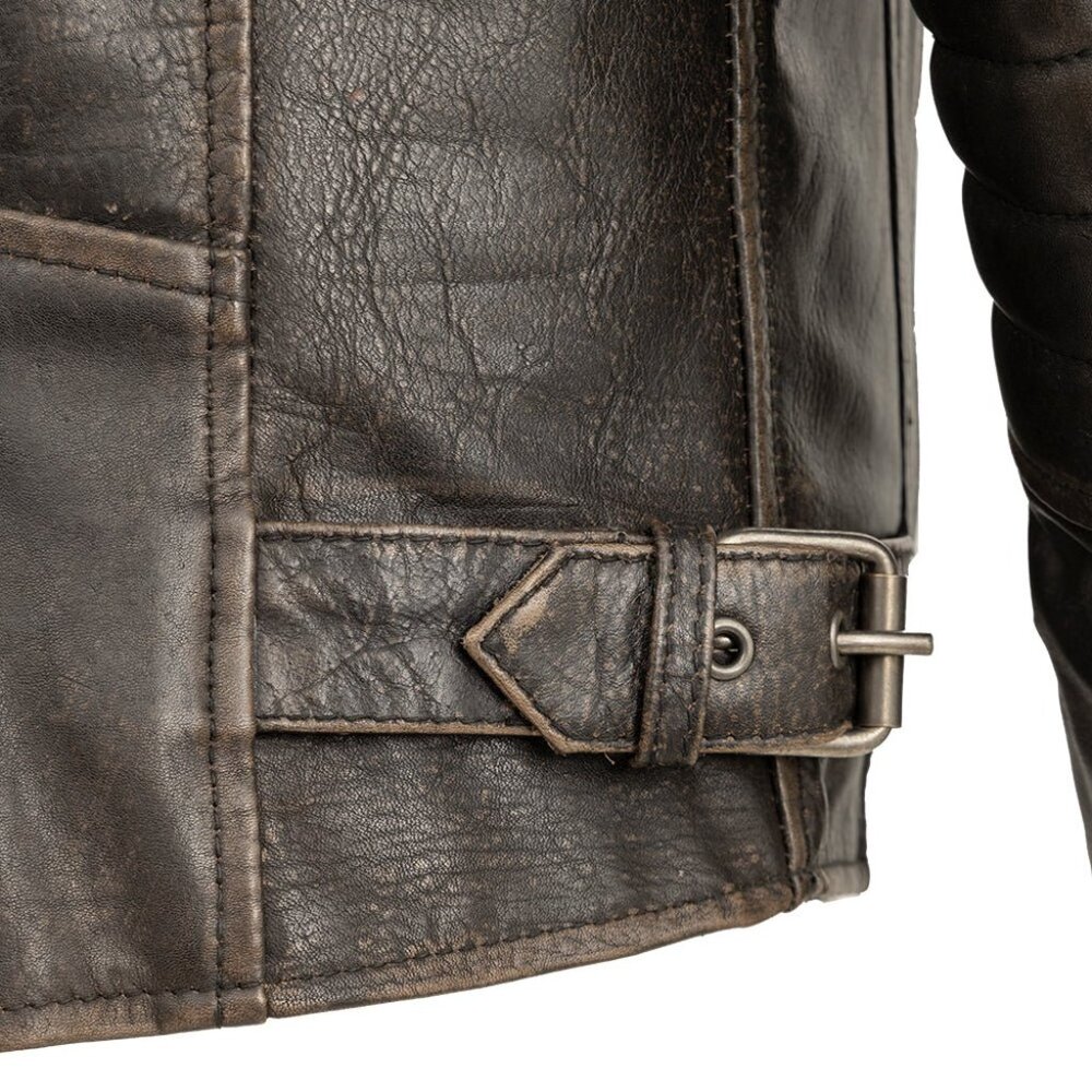 Commuter Men's Motorcycle Leather Jacket - Picture 3 of 4